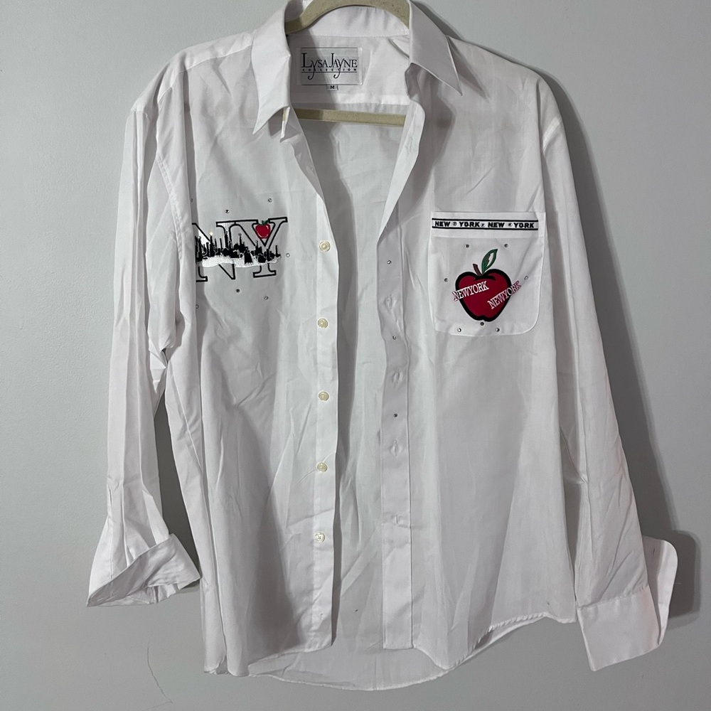 Lysa Jayne Collection Medium Women's White Long Sleeve New York